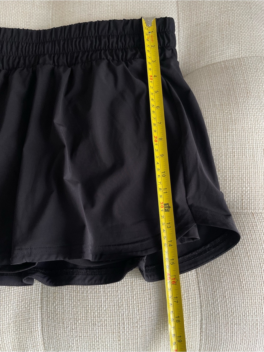 Z by Zella Interval Athletic Workout Skorts Black Stretch Waist Short Lined - Picture 7 of 11